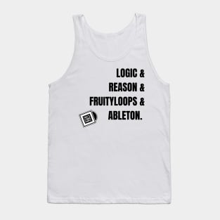 Logic & Reason Black Tank Top